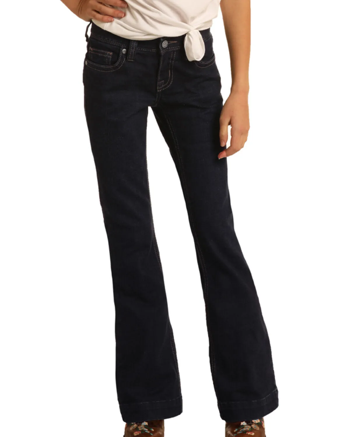 Product Name:  Rock & Roll Denim Girls' Basic Trouser Jeans