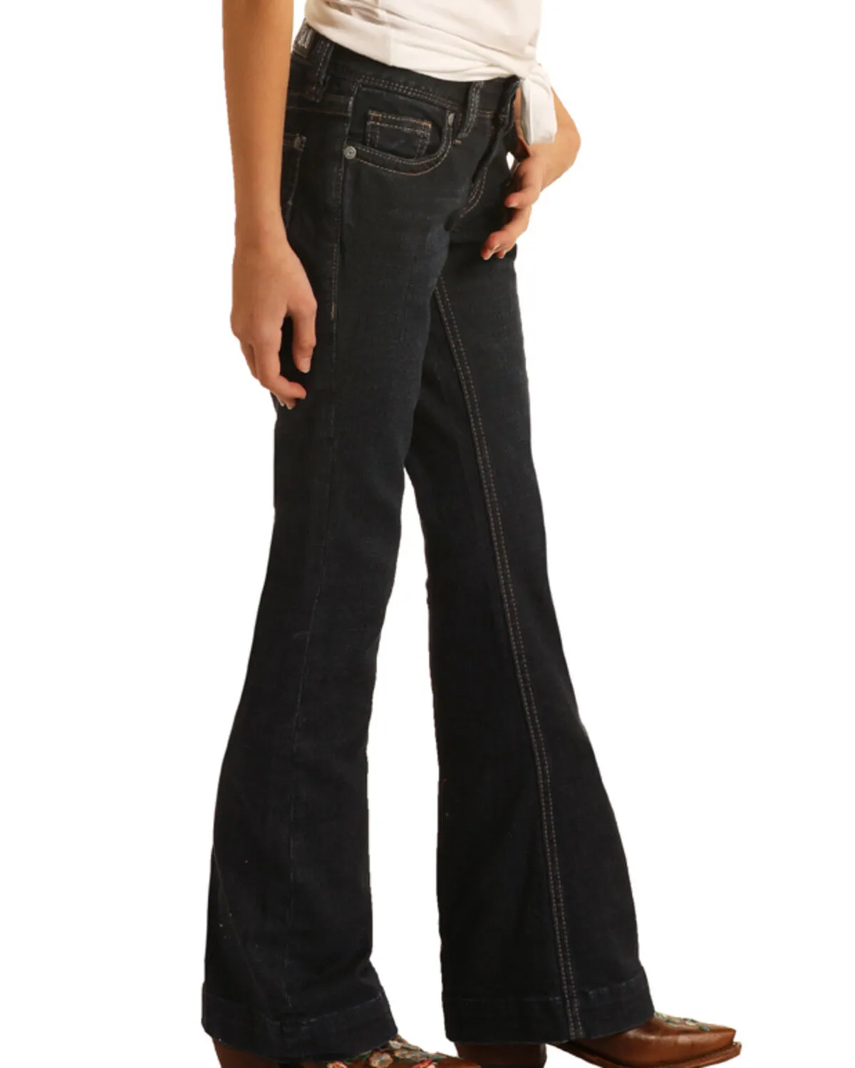 Product Name:  Rock & Roll Denim Girls' Basic Trouser Jeans