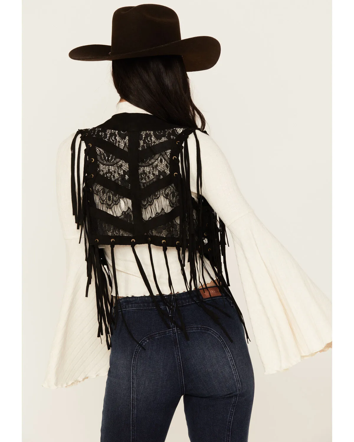 Product Name:  Vocal Women's Braided Lace Fringe Vest