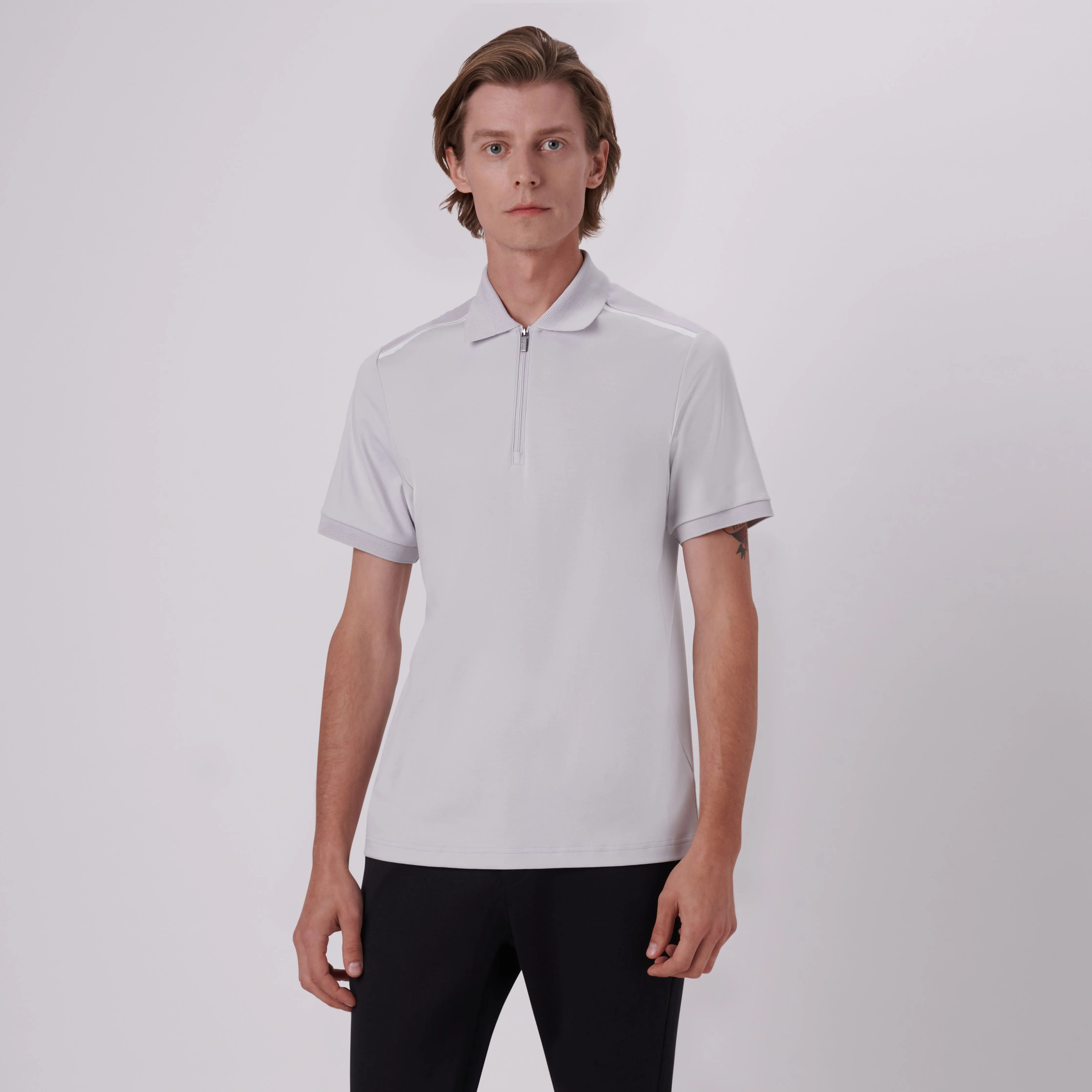 Quarter Zip Polo Shirt