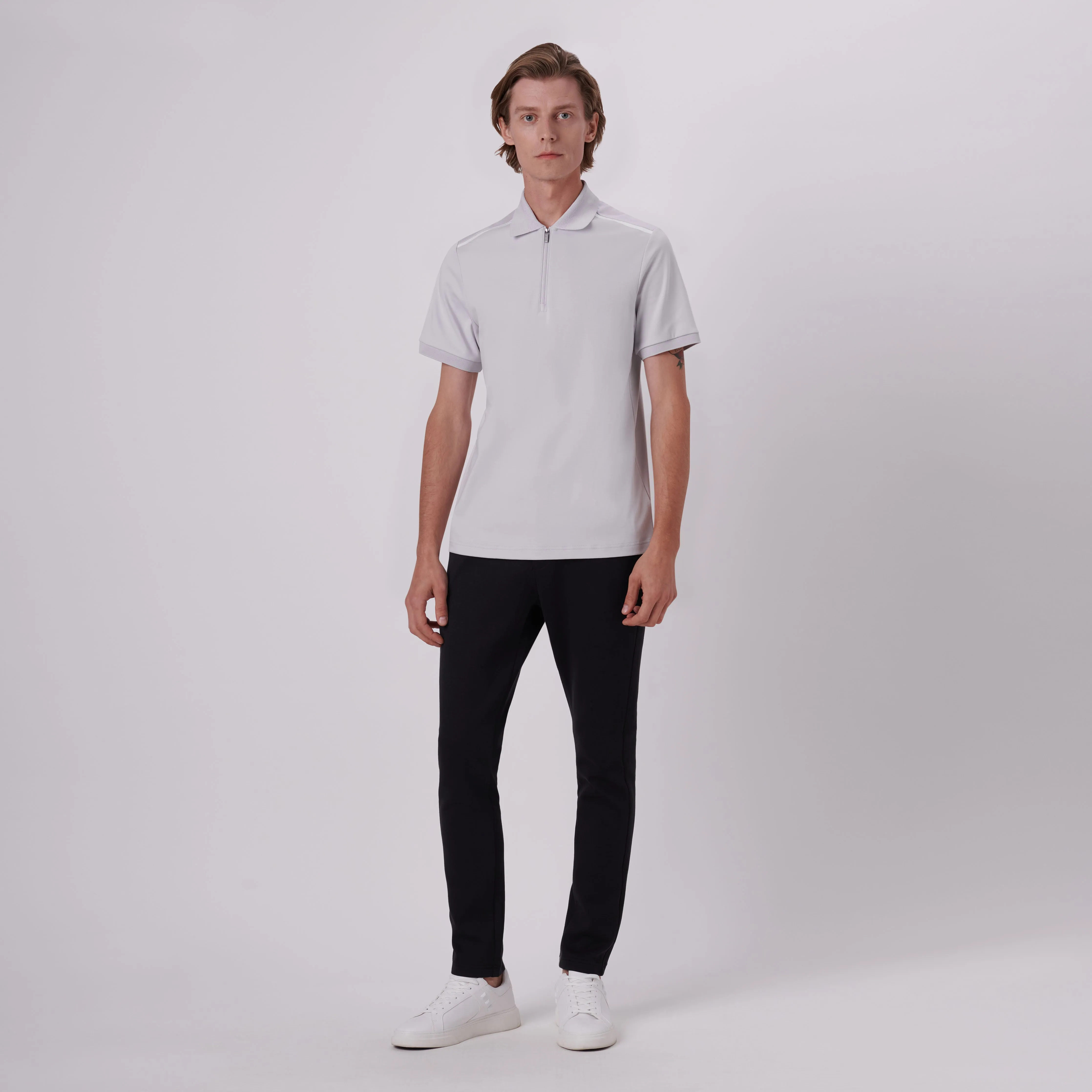 Quarter Zip Polo Shirt