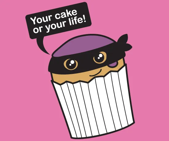 "Your Cake or Your Life" Pink Vest Top for Women | Cakes with Faces