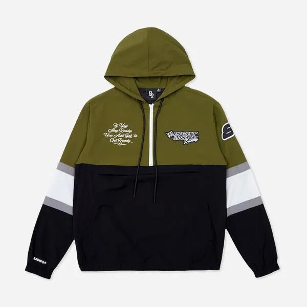 Race Team Nylon Anorak Jacket Green