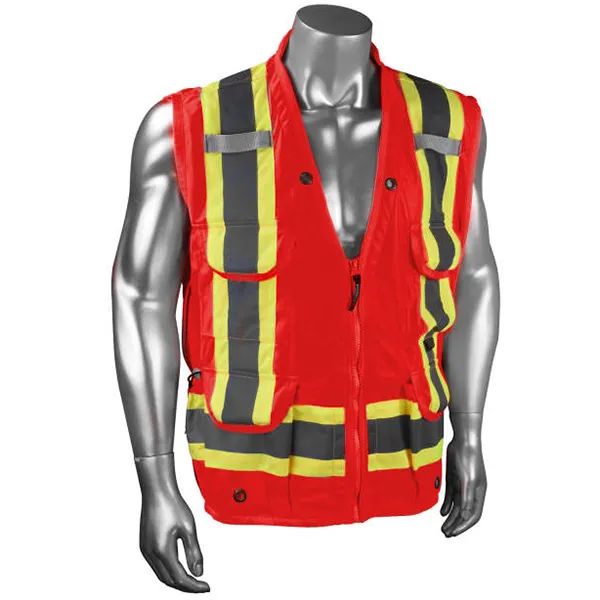 Radians Heavy Duty 12-Pocket Cruiser Vest With Back Pouch and X-Back