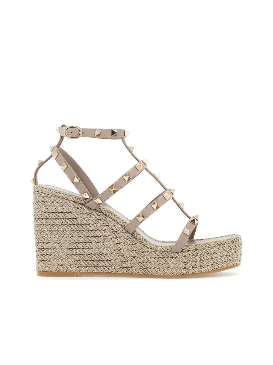 Rockstud Wedge Sandals