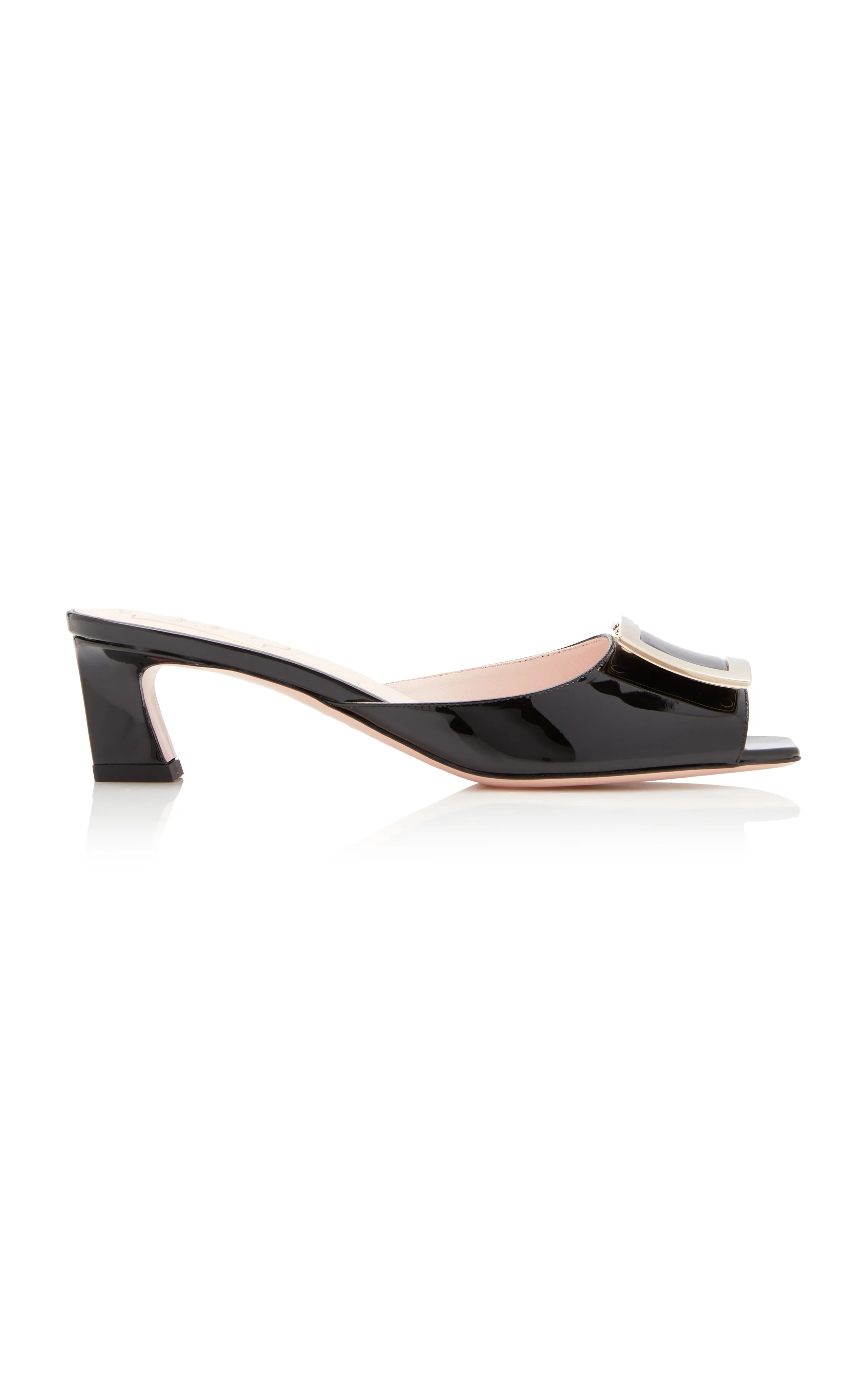 Roger Vivier Trompette Patent Leather Mules