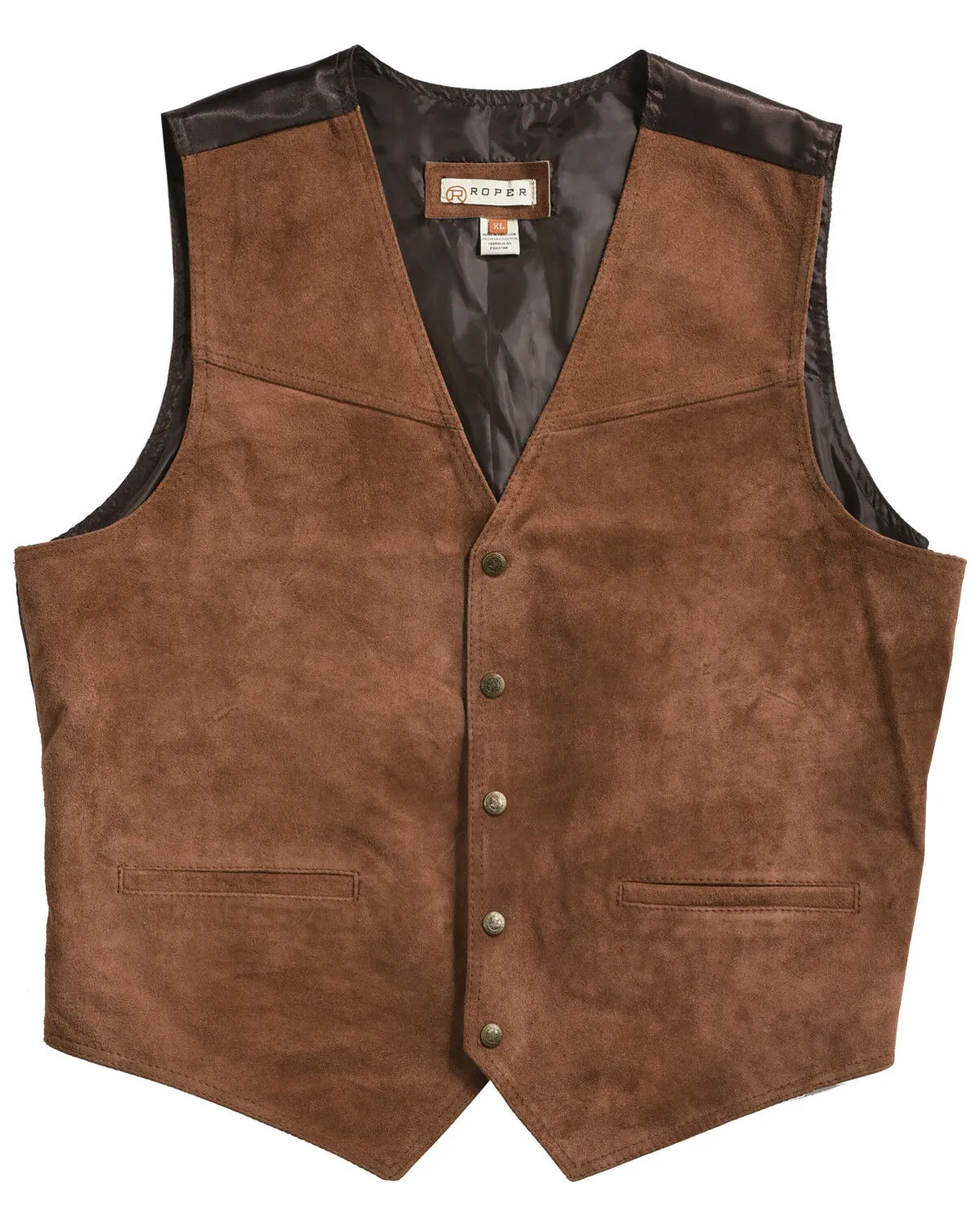 Roper Men's Suede Buckle Tie Vest