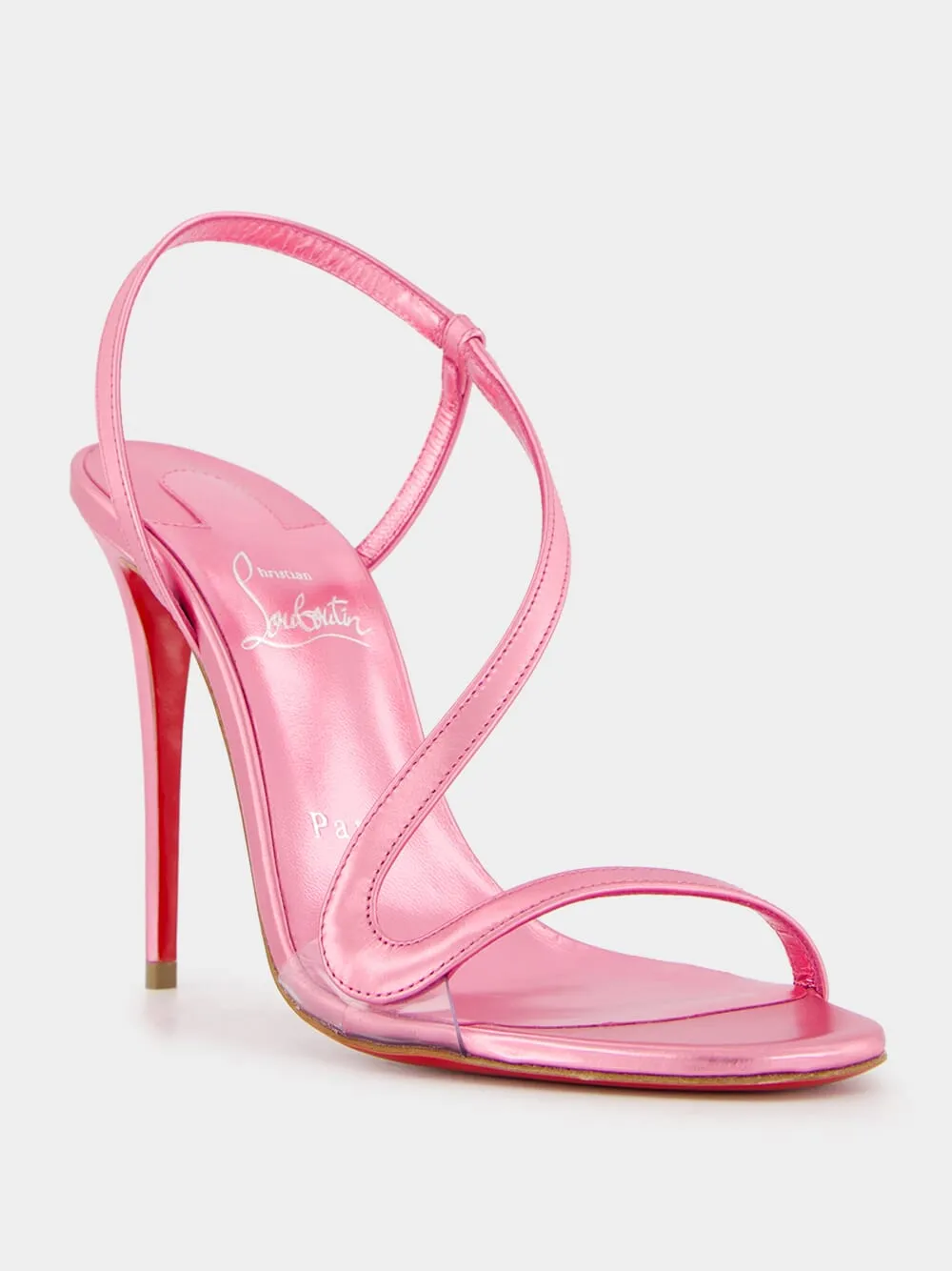 Rosalie Metallic Pink 100mm Sandals