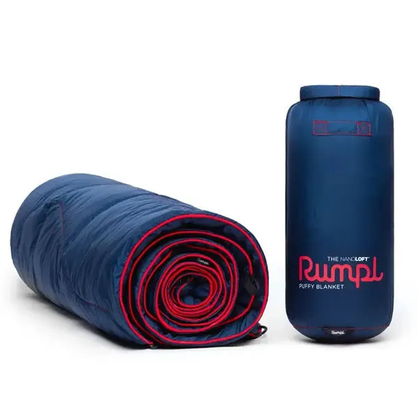 Rumpl Nanoloft Puffy 1 Person Packable Portable Blanket - Deepwater