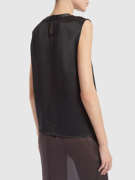 Saint Laurent   Sleeveless silk top 