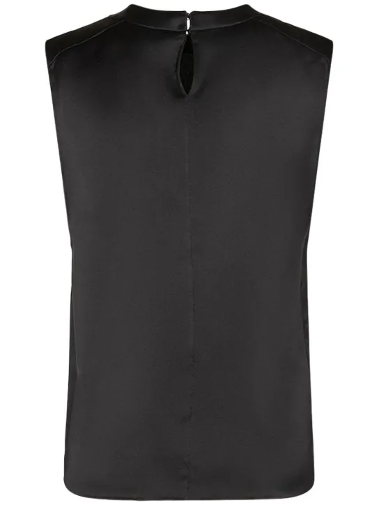 Saint Laurent   Sleeveless silk top 