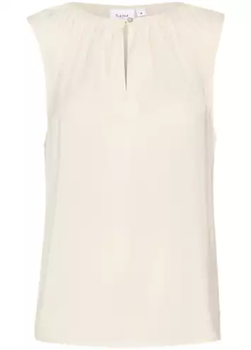 Saint Tropez Vanea Sleeveless Round Neck Top | Grattan