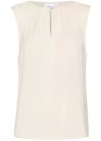 Saint Tropez Vanea Sleeveless Round Neck Top | Grattan