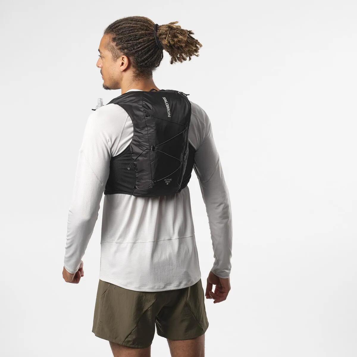 Salomon Active Skin 8 Set Running Vest Black / Metal