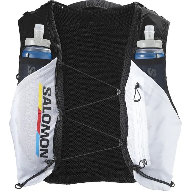 Salomon Advance Skin 5 Race Flag Set Running Vest Black / White