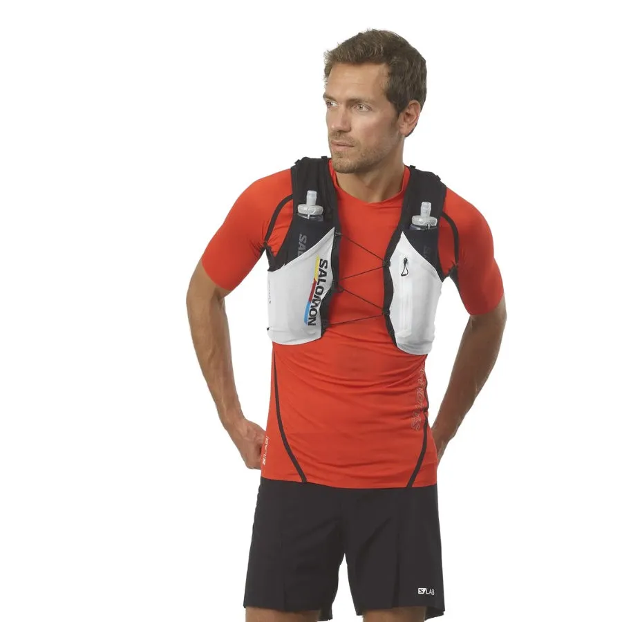 Salomon Advance Skin 5 Race Flag Set Running Vest Black / White