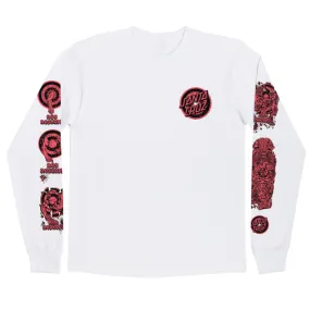 Santa Cruz Skateboards Longsleeve Shirt Rob Roskopp Evolution White/Brick