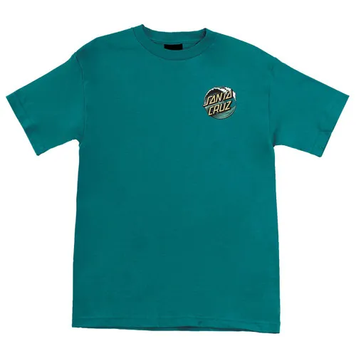 Santa Cruz Skateboards Shirt Wave Dot Teal/Yellow