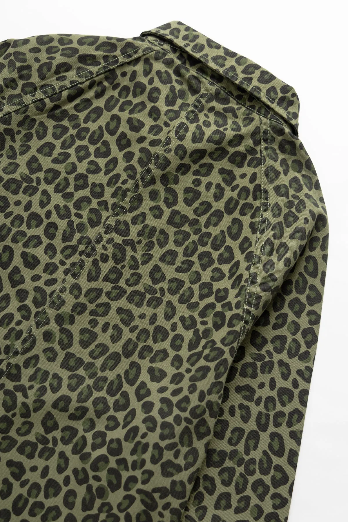 Service Works - Patterned Front Of House Jacket - Green Leopard