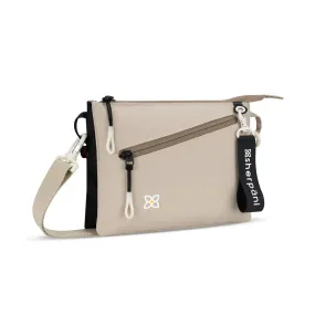 Sherpani Zoom Dual Pouch Crossbody Bag in Con Leche Beige