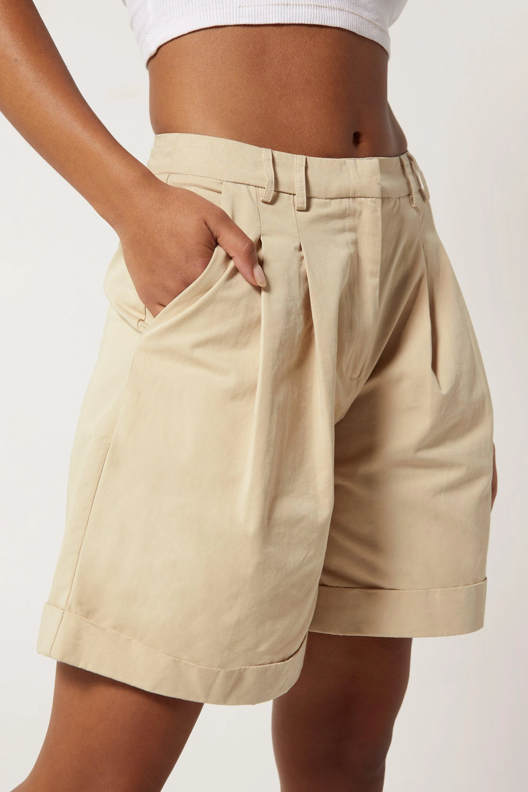 Shorts | Premium Tailored Poplin Shorts | NastyGal