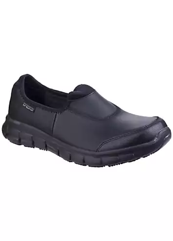 Skechers Work Ladies Black Slip Resistant Sure Track Trainers | Grattan