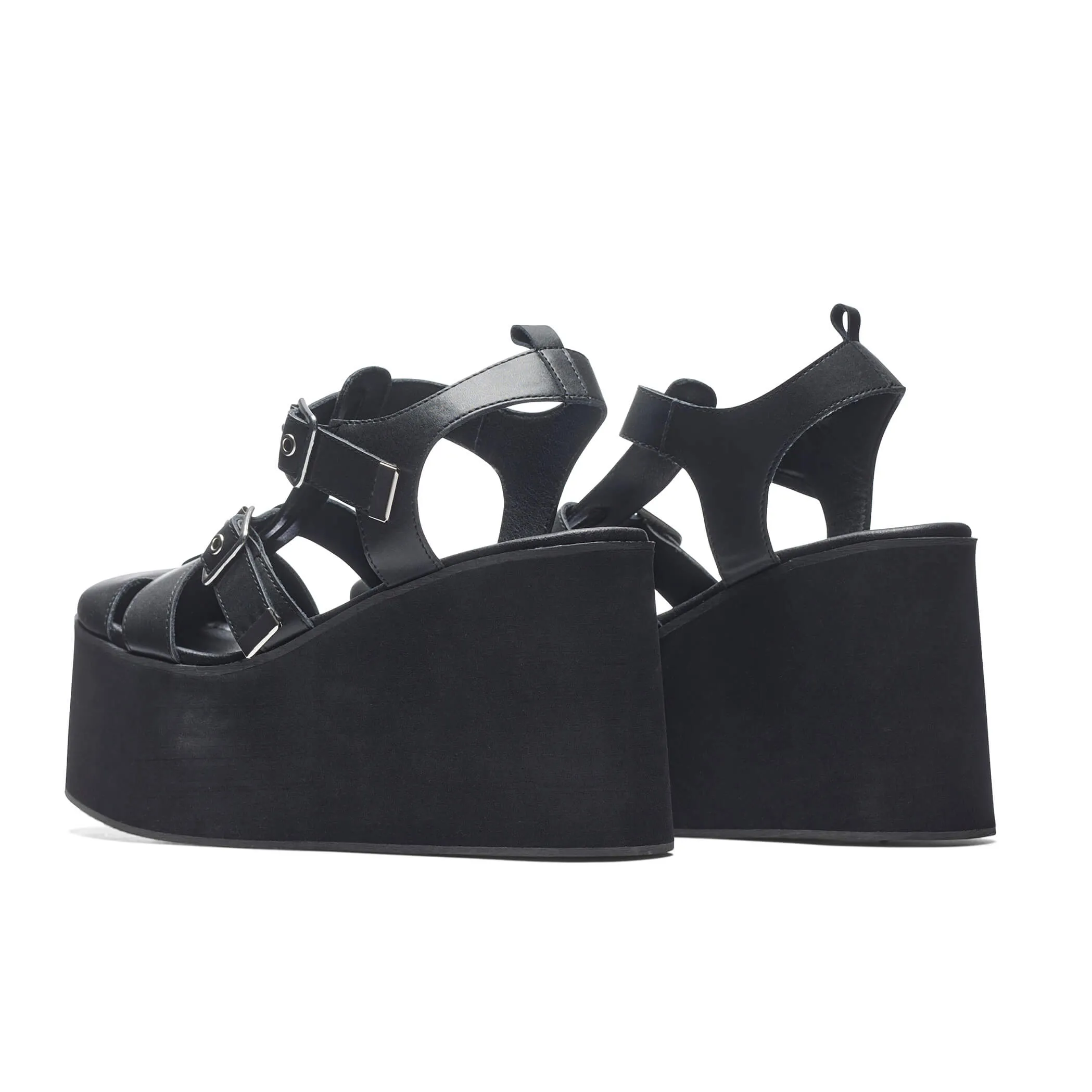 Soulcraft Mega Platform Sandals - Black