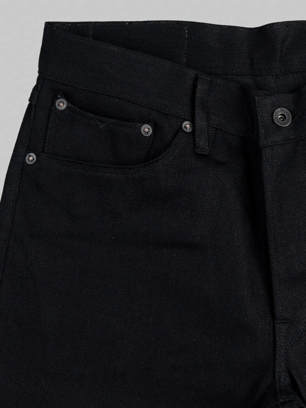 Stevenson Overall Co. Big Sur 210 12oz Slim Tapered Jeans Solid Black