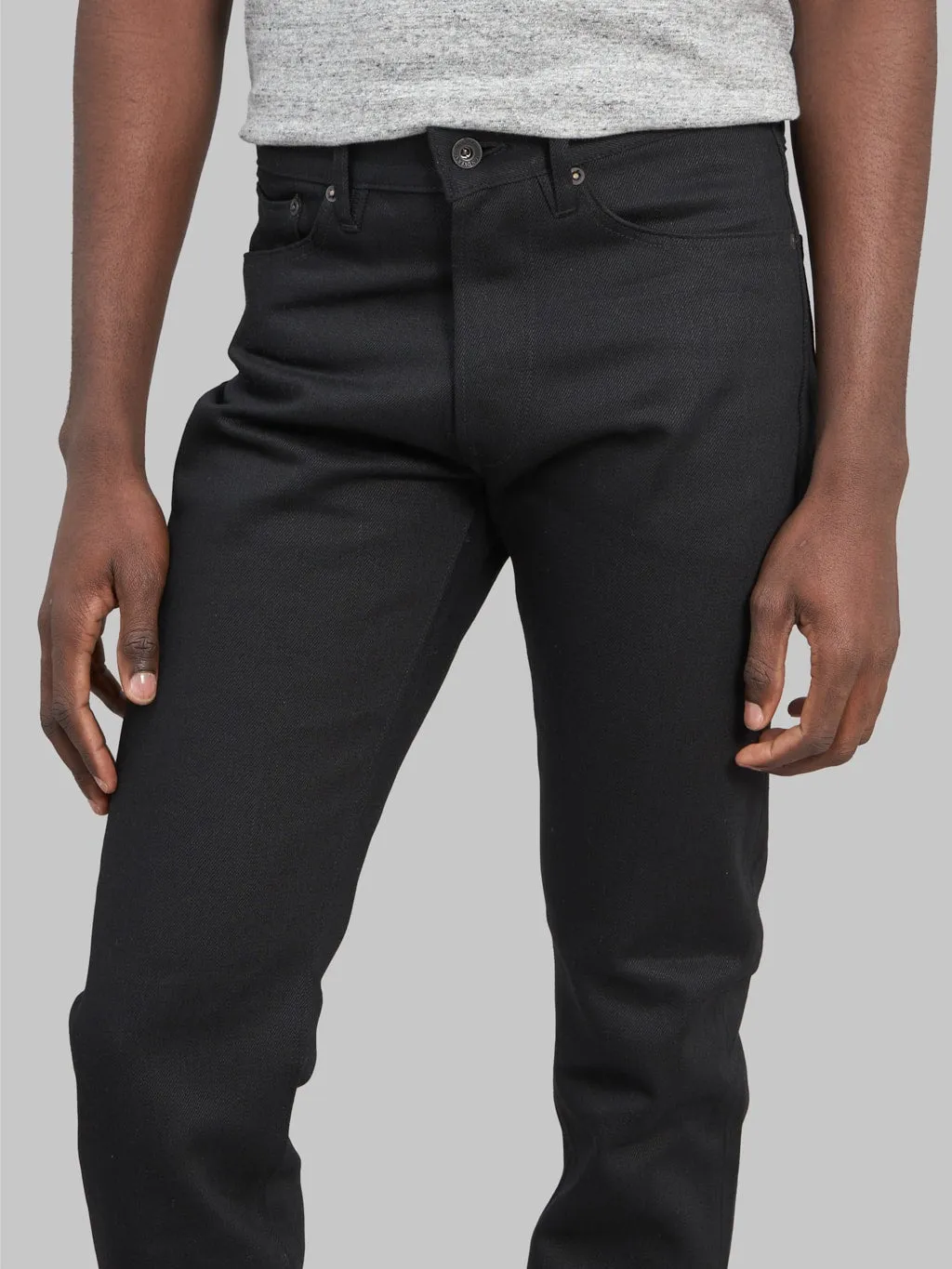 Stevenson Overall Co. Big Sur 210 12oz Slim Tapered Jeans Solid Black