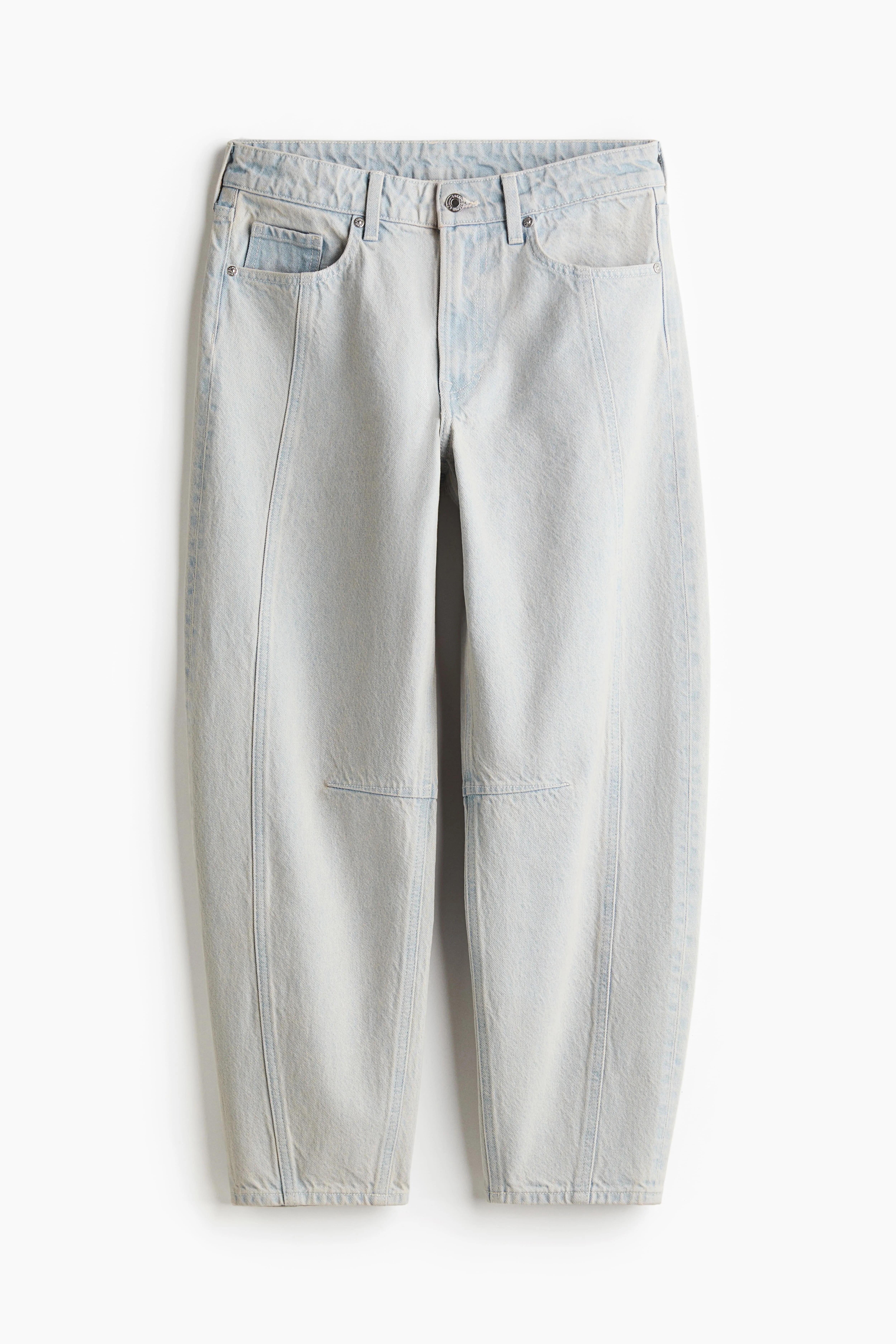 Super Barrel Regular Jeans - Regular waist - Long - Pale denim blue - Ladies | H&M GB