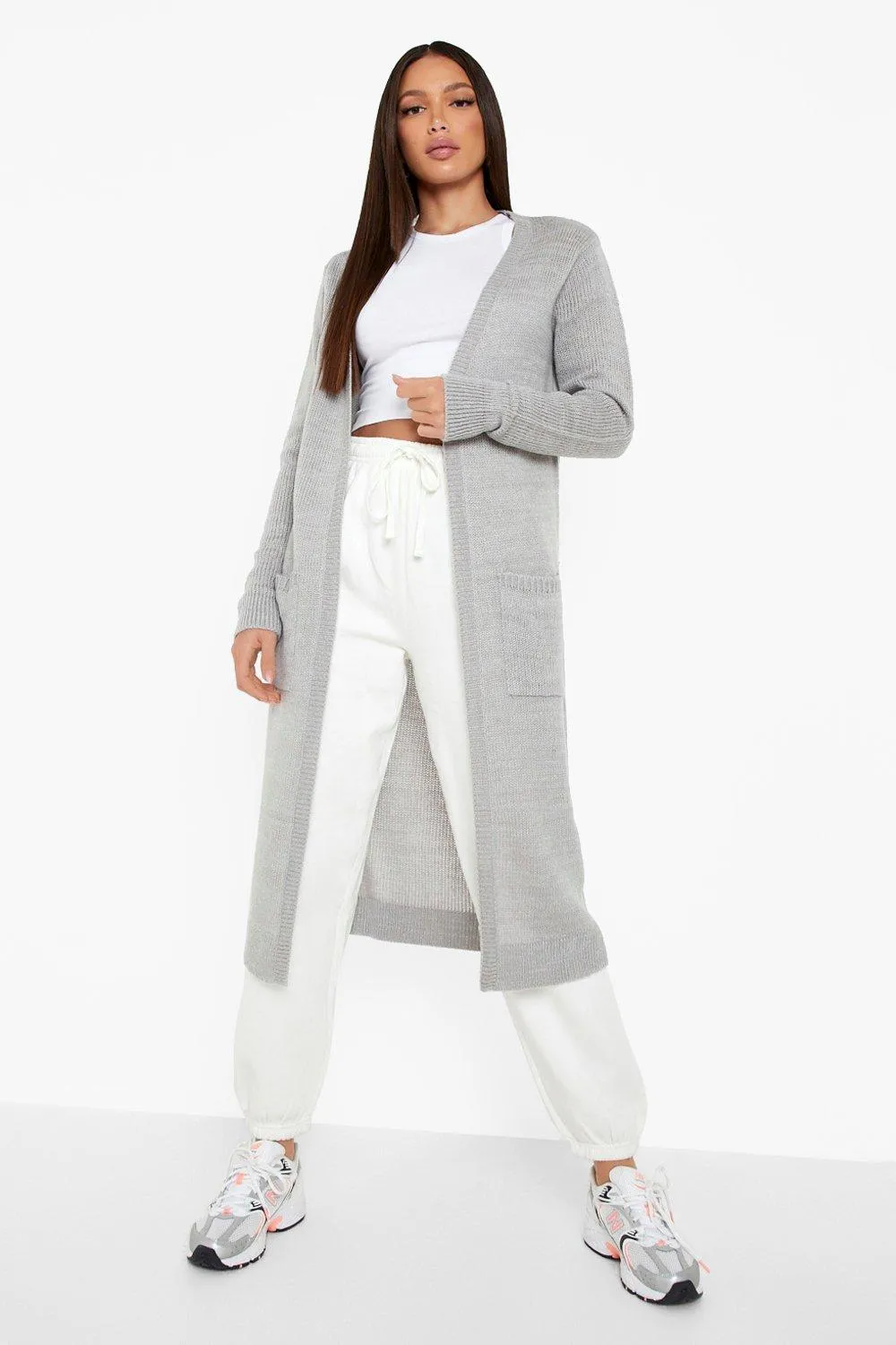 Tall Chunky Knit Longline Cardigan