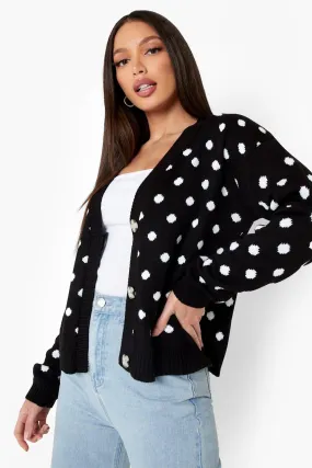 Tall Polka Dot Cardigan