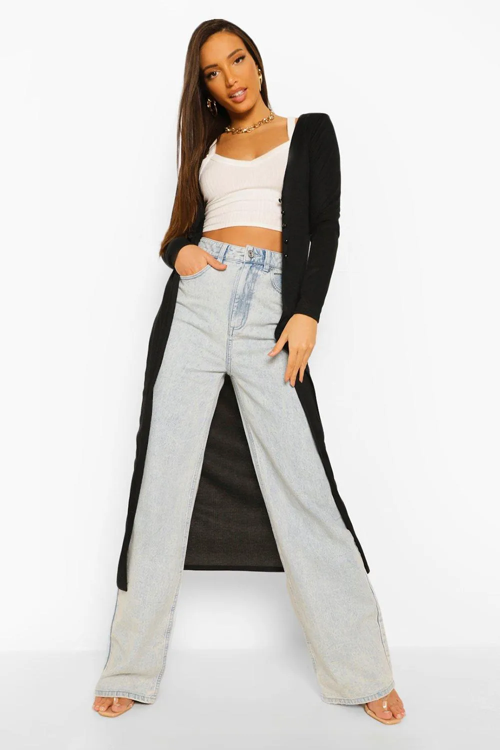 Tall Soft Rib Maxi Cardigan