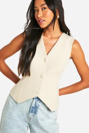 Textured Tailored Woven Vest