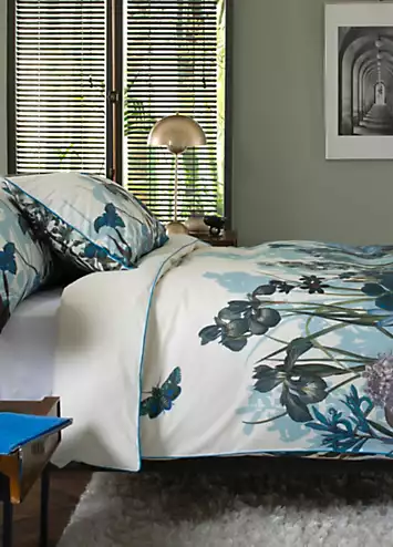 The Lyndon Company Tivoli Blue 180 Thread Count Cotton Duvet Cover Set | Kaleidoscope