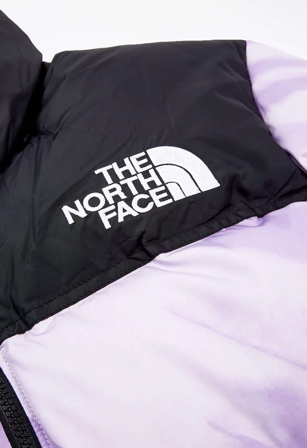 The North Face Women’s 1996 Retro Nuptse Jacket - Icy Lilac Garment Fold Print