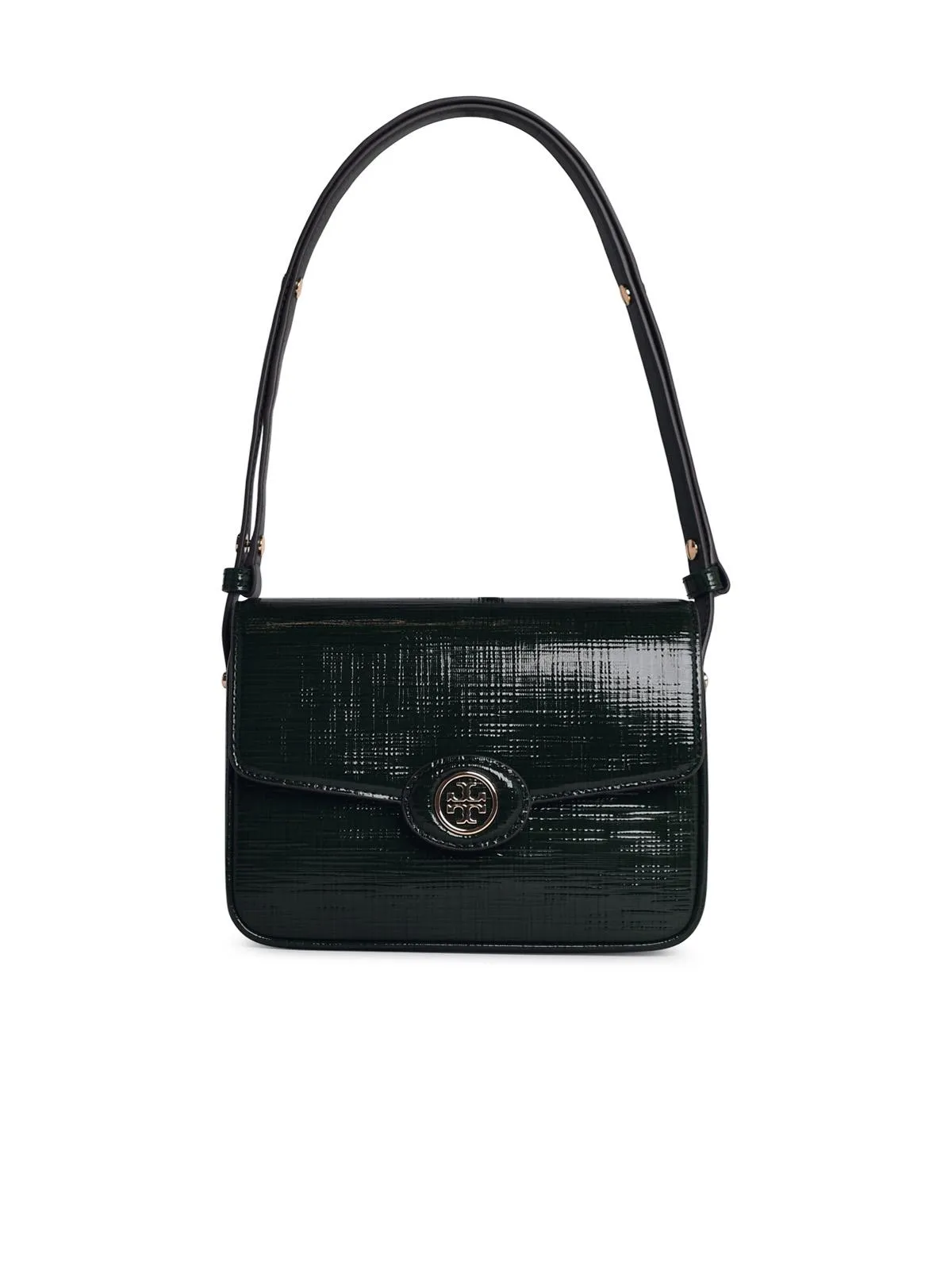 Tory Burch    Tory Burch 'Robinson' Green Embossed Lear Crossbody Bag