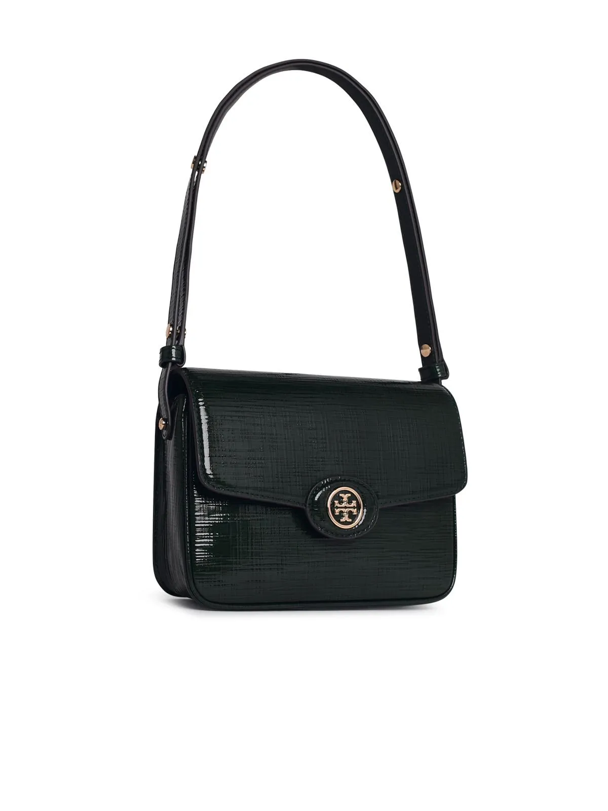 Tory Burch    Tory Burch 'Robinson' Green Embossed Lear Crossbody Bag