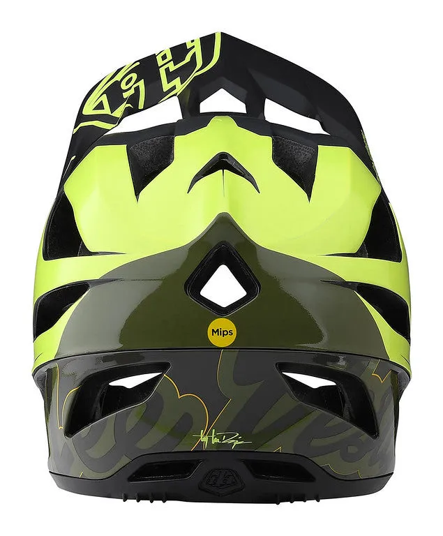 Troy Lee Designs Stage MIPS Full Face Helmet - Nova - Glo Yellow - 2022