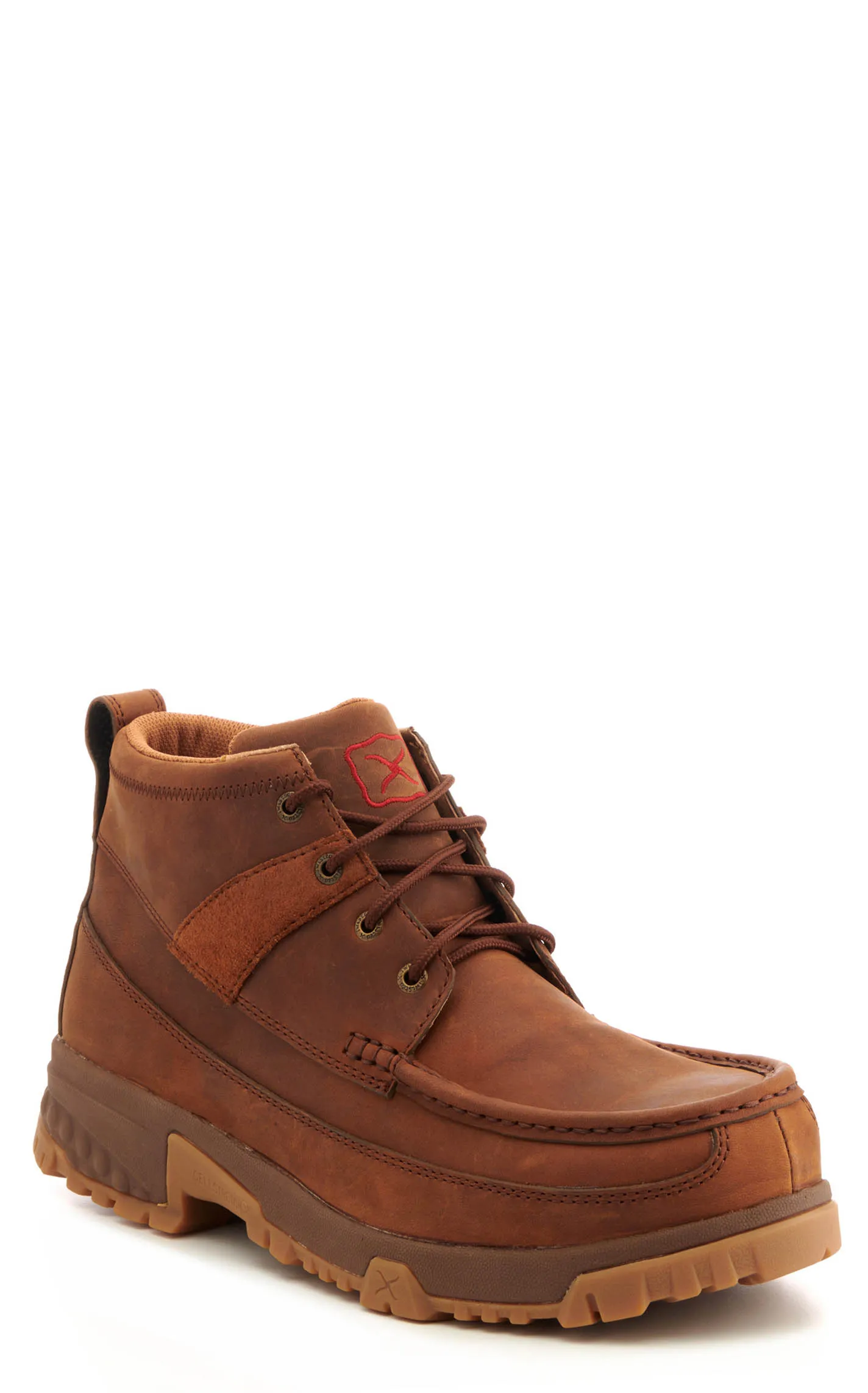 Twisted X Men's Brown with CellStretch Moc Composite Toe Lace Up Work Boot