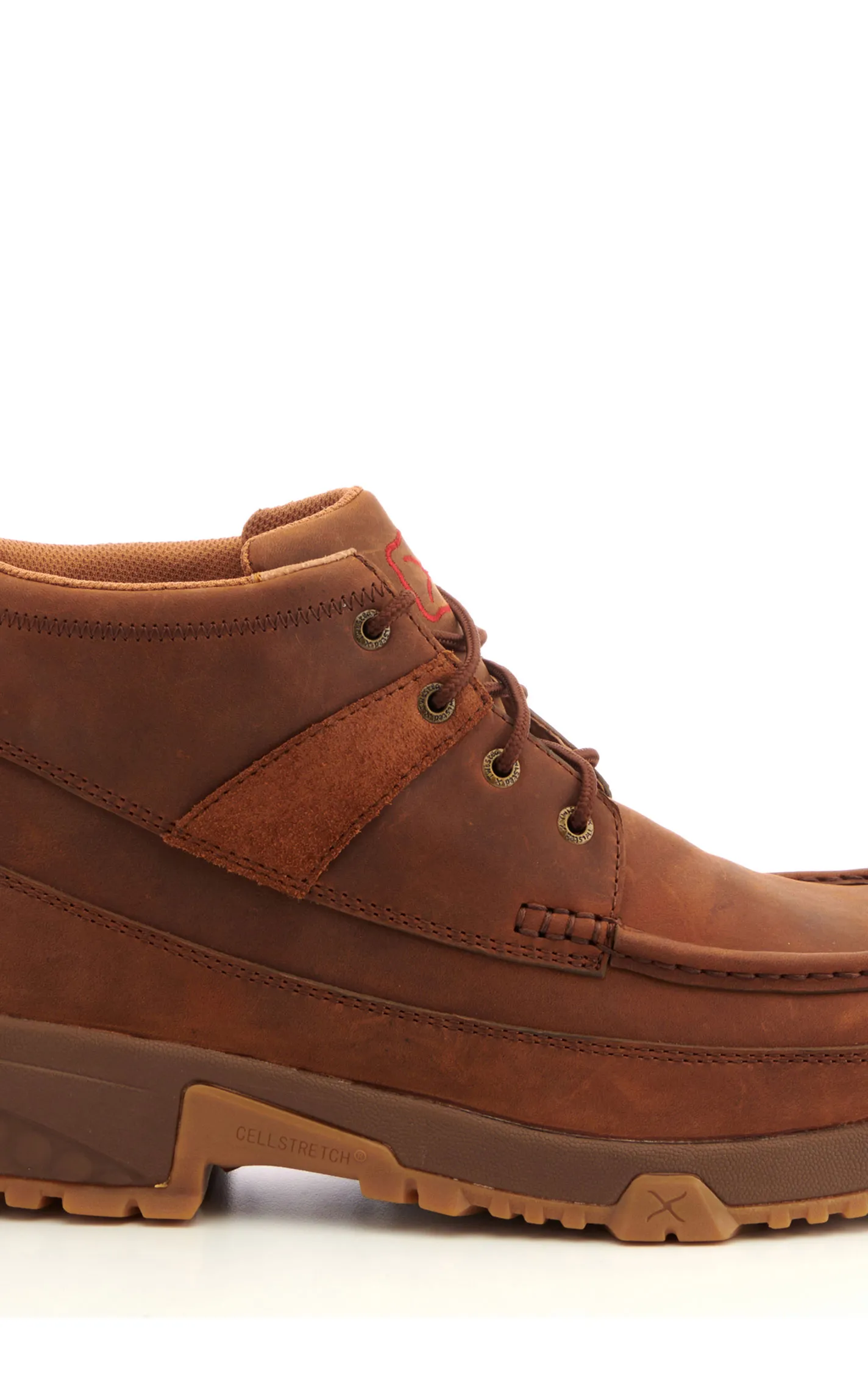 Twisted X Men's Brown with CellStretch Moc Composite Toe Lace Up Work Boot