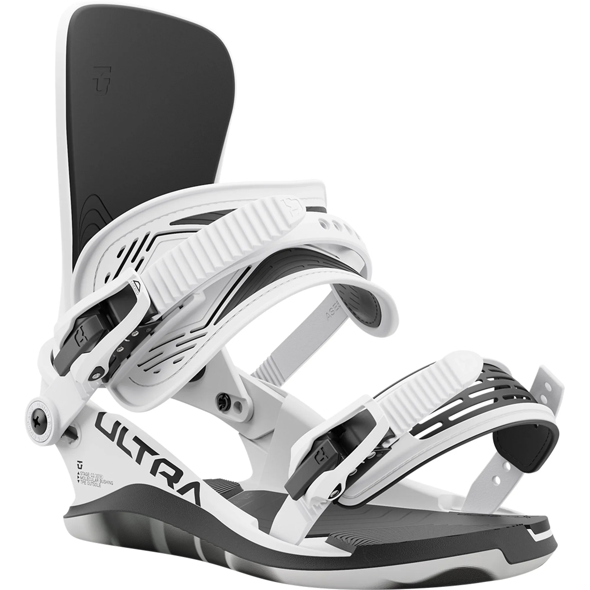 Ultra Snowboard Bindings White - 2025