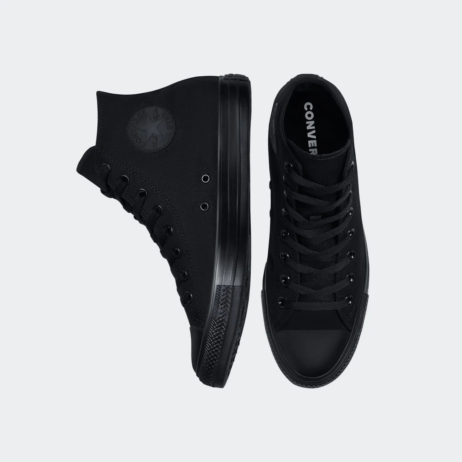 Unisex Converse Chuck Taylor All Star Hi Shoe Black Monochrome