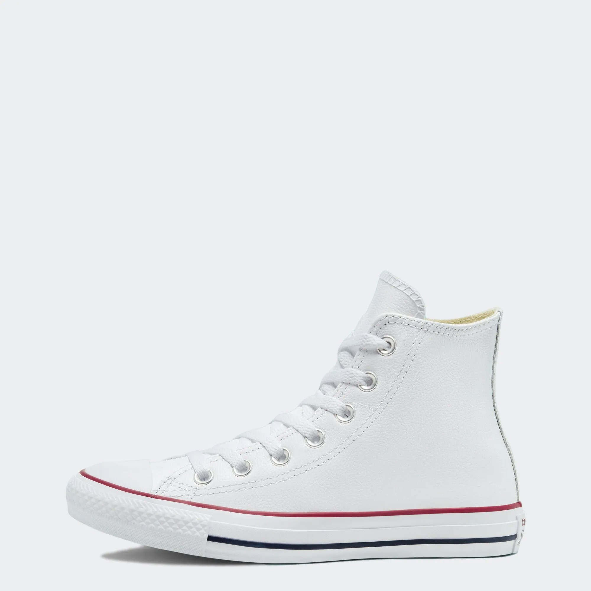 Unisex Converse Chuck Taylor All Star Leather Hi Shoes White