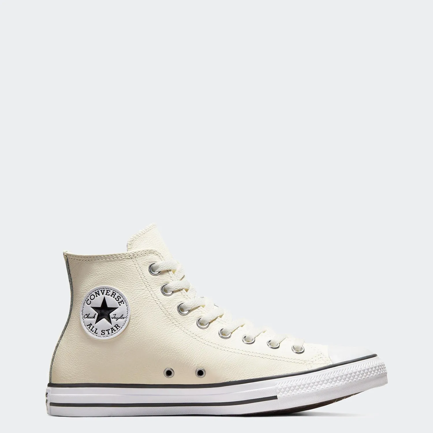 Unisex Converse Chuck Taylor All Star Leather High Top Shoes Egret