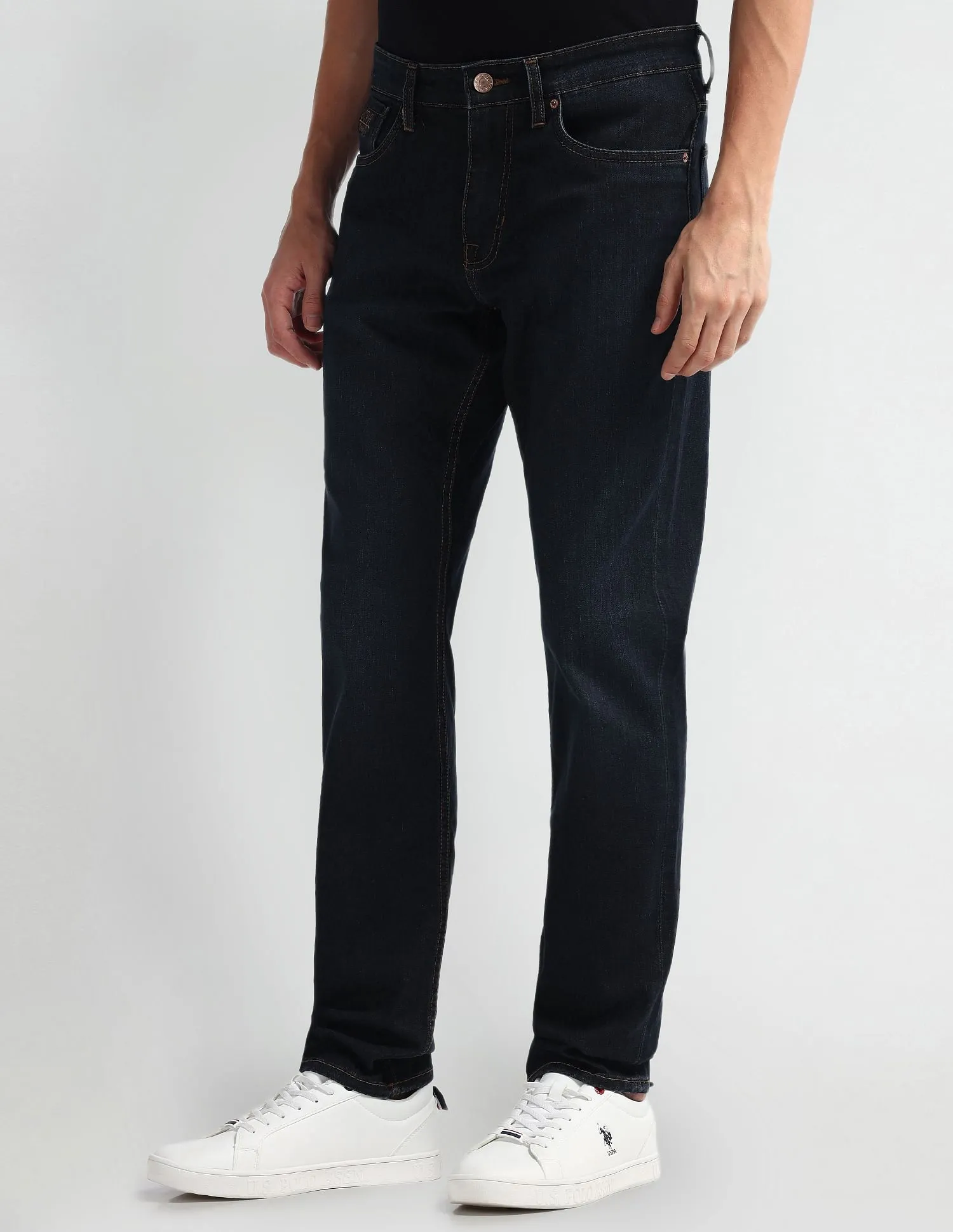 U.S. Polo Assn. Denim Co. Brandon Slim Tapered Fit Dark Wash Jeans