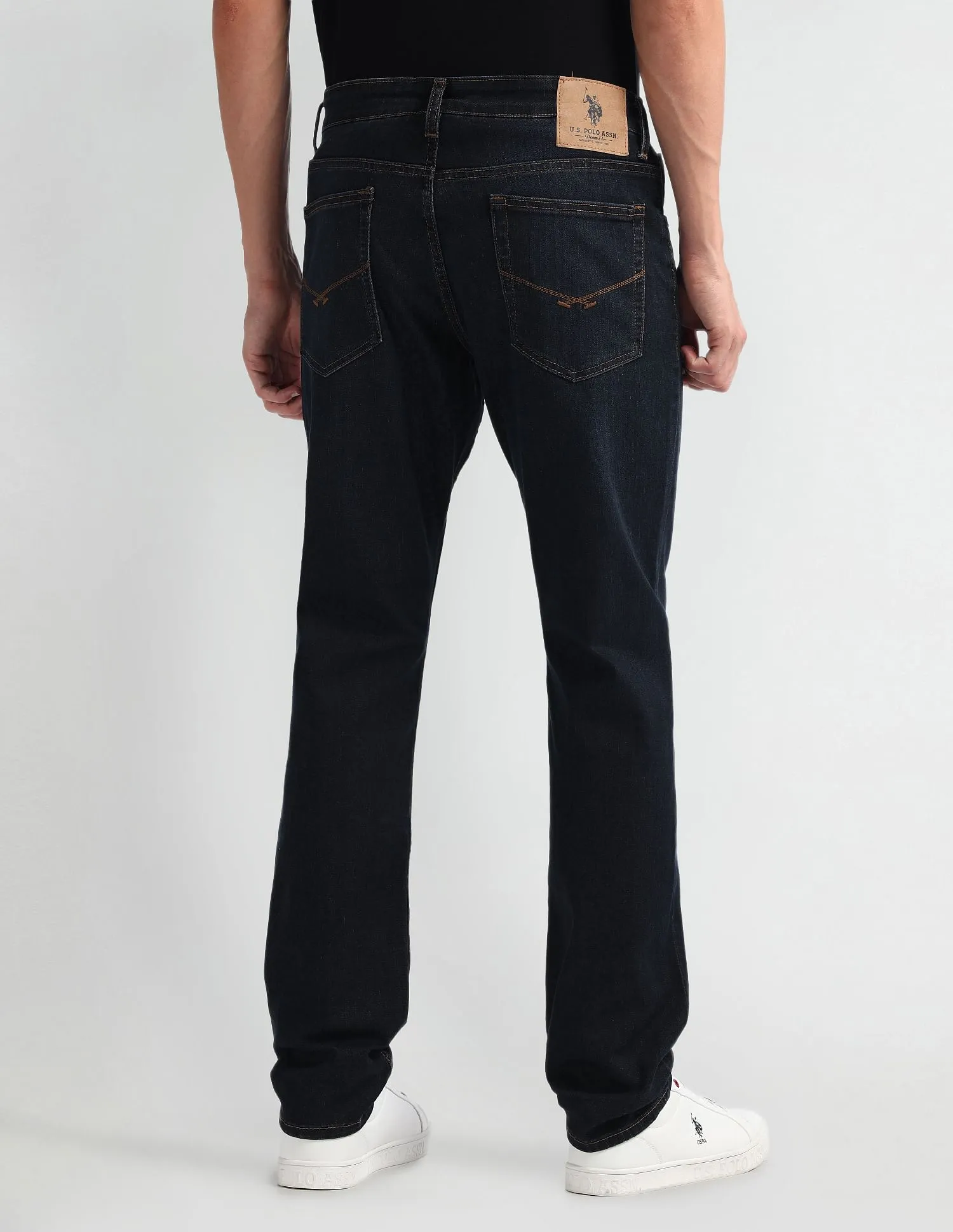 U.S. Polo Assn. Denim Co. Brandon Slim Tapered Fit Dark Wash Jeans