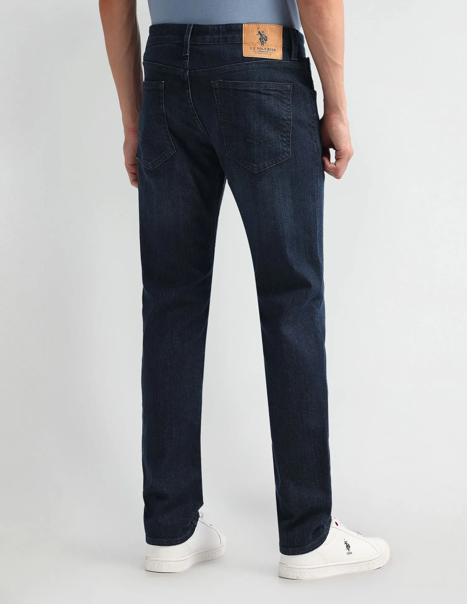 U.S. Polo Assn. Denim Co. Brandon Slim Tapered Fit Mid Rise Jeans