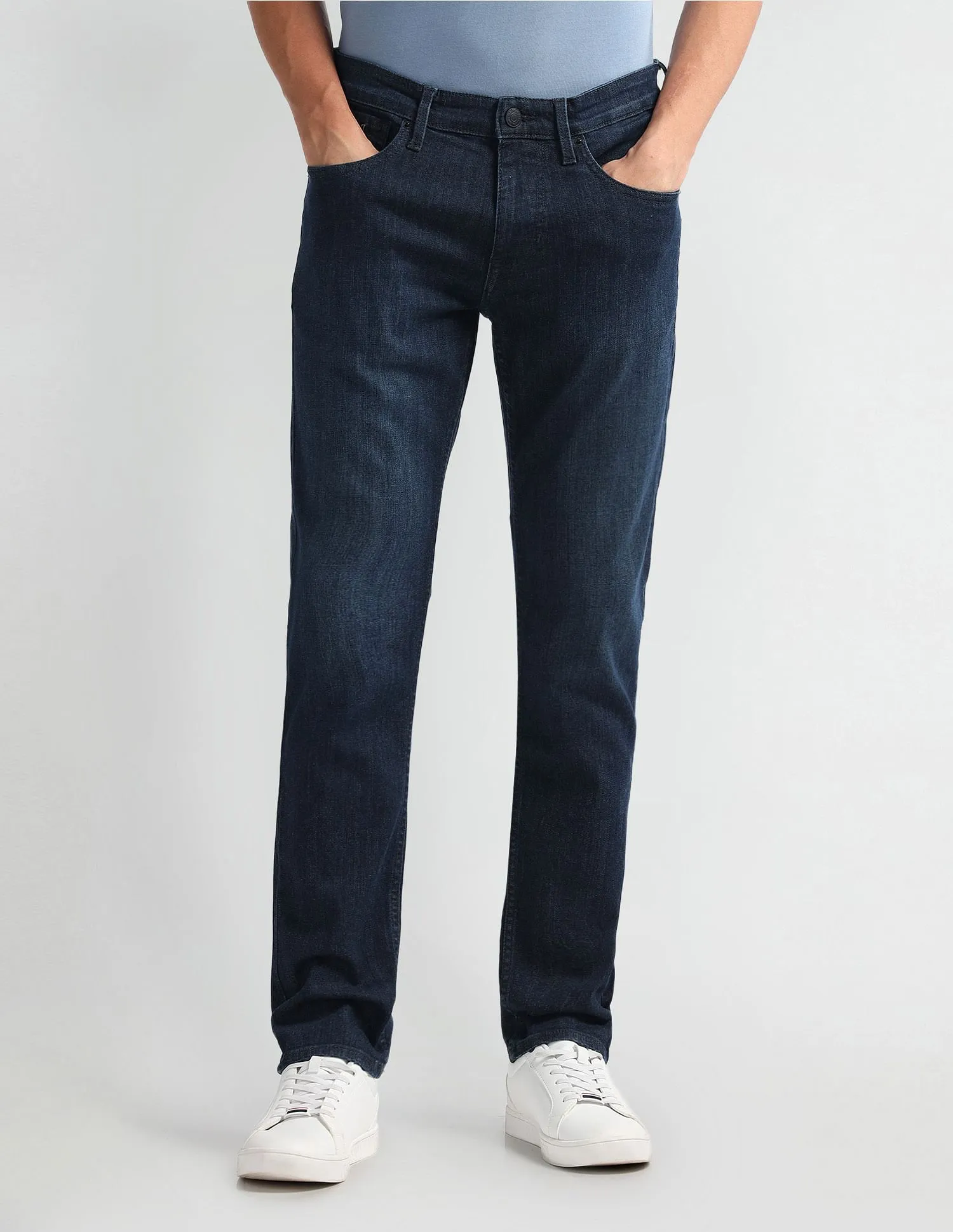 U.S. Polo Assn. Denim Co. Brandon Slim Tapered Fit Mid Rise Jeans