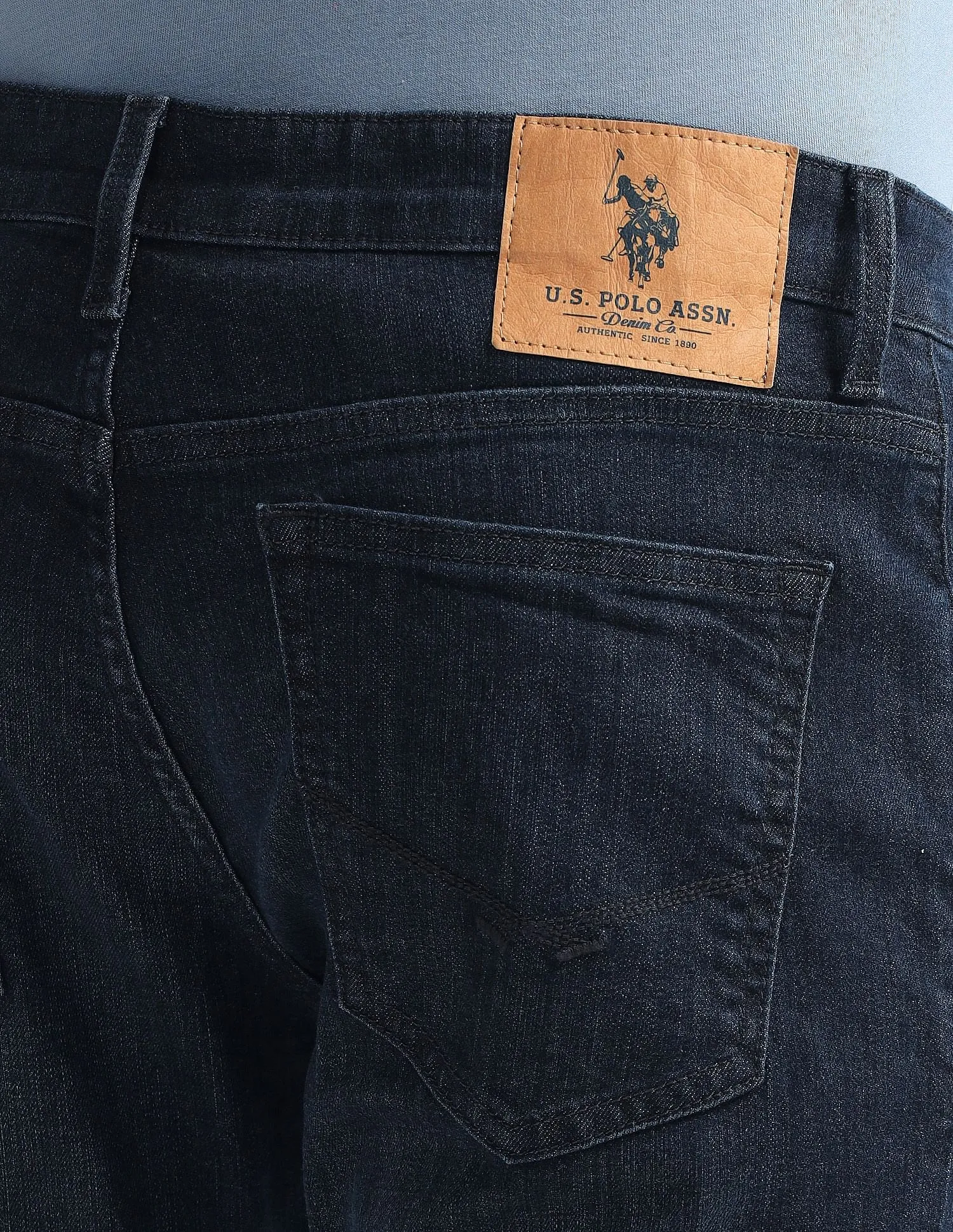 U.S. Polo Assn. Denim Co. Brandon Slim Tapered Fit Mid Rise Jeans